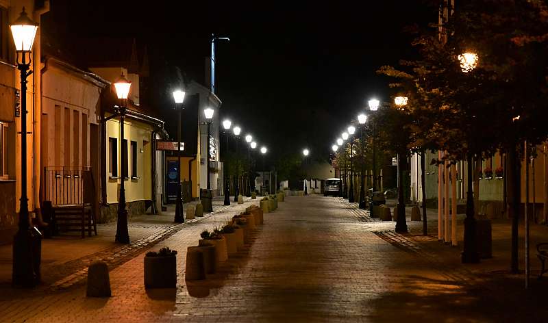 Łeba by night